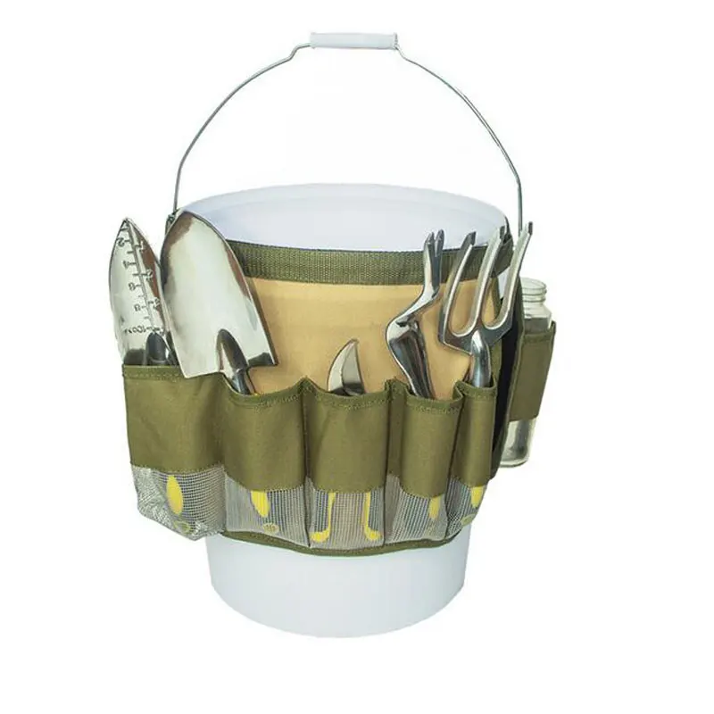 

Oxford Cloth Garden Tool Storage Bag Belt Gardening Tools Organizer Hardware Tools Bag with Multi-Pocket Garden Supplies