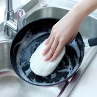 5pcs natural kitchen cleaning brushes loofah dishwashing cloth scrub pad dish bowl pot scrubber sponge rag towel tools