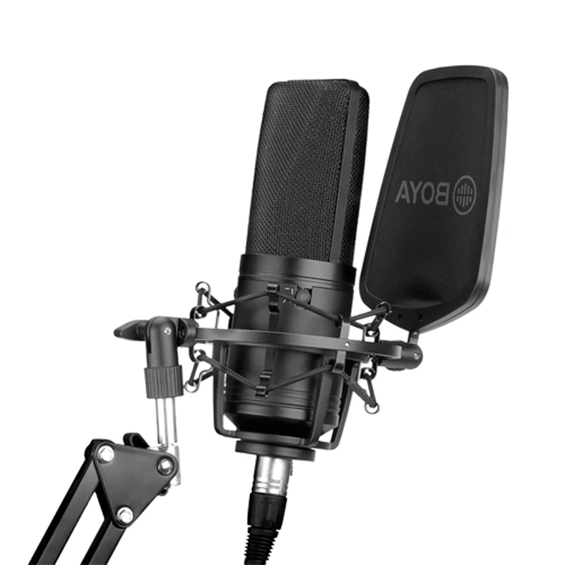 Студийный микрофон BOYA BY-M1000 конденсаторный для записи звука Большая диафрагма