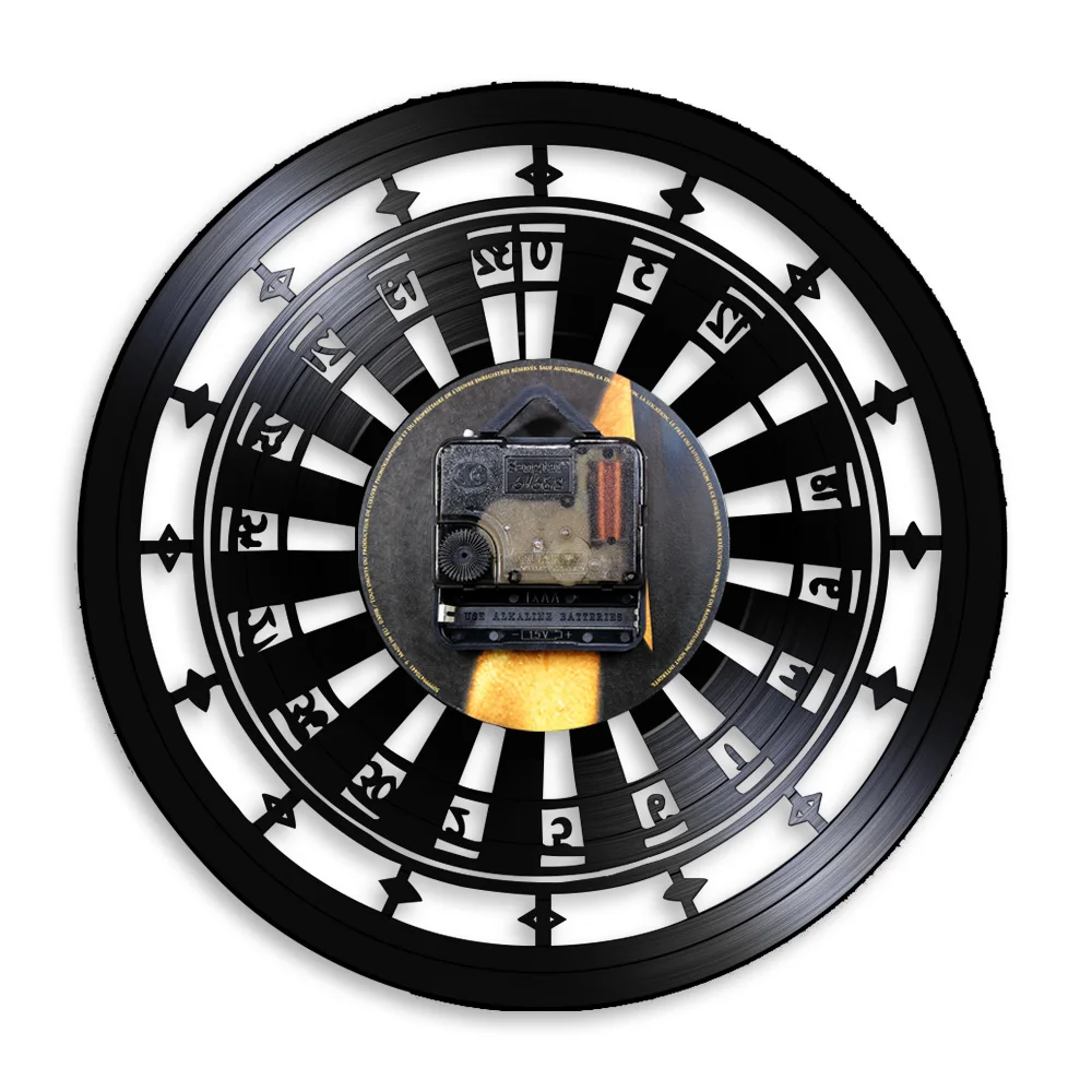 Настенные часы для игр в гостиную виниловые настенные с виниловой записью 777 игры