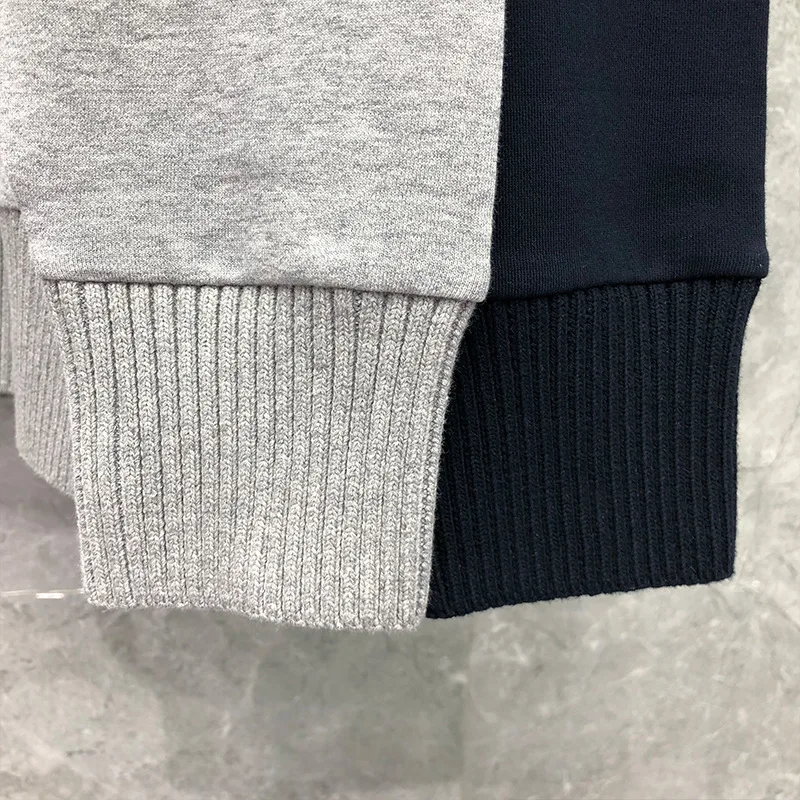 

2021 Fashion TB THOM Brand hooded Clothing Pullover Cotton Jacket Men Women Sweatshirts Oversize O-Neck Casual Sportswear Coat