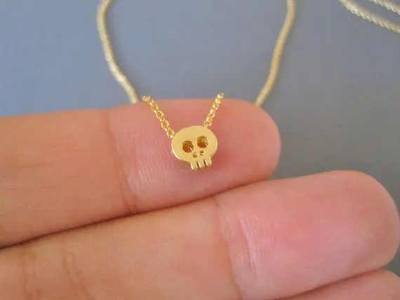 

Tiny Sugar Skull Bracelet Cute Skeleton Bracelet Simple Animal Skull Face Head charm UFO Alien Jewelry Bracelets for women