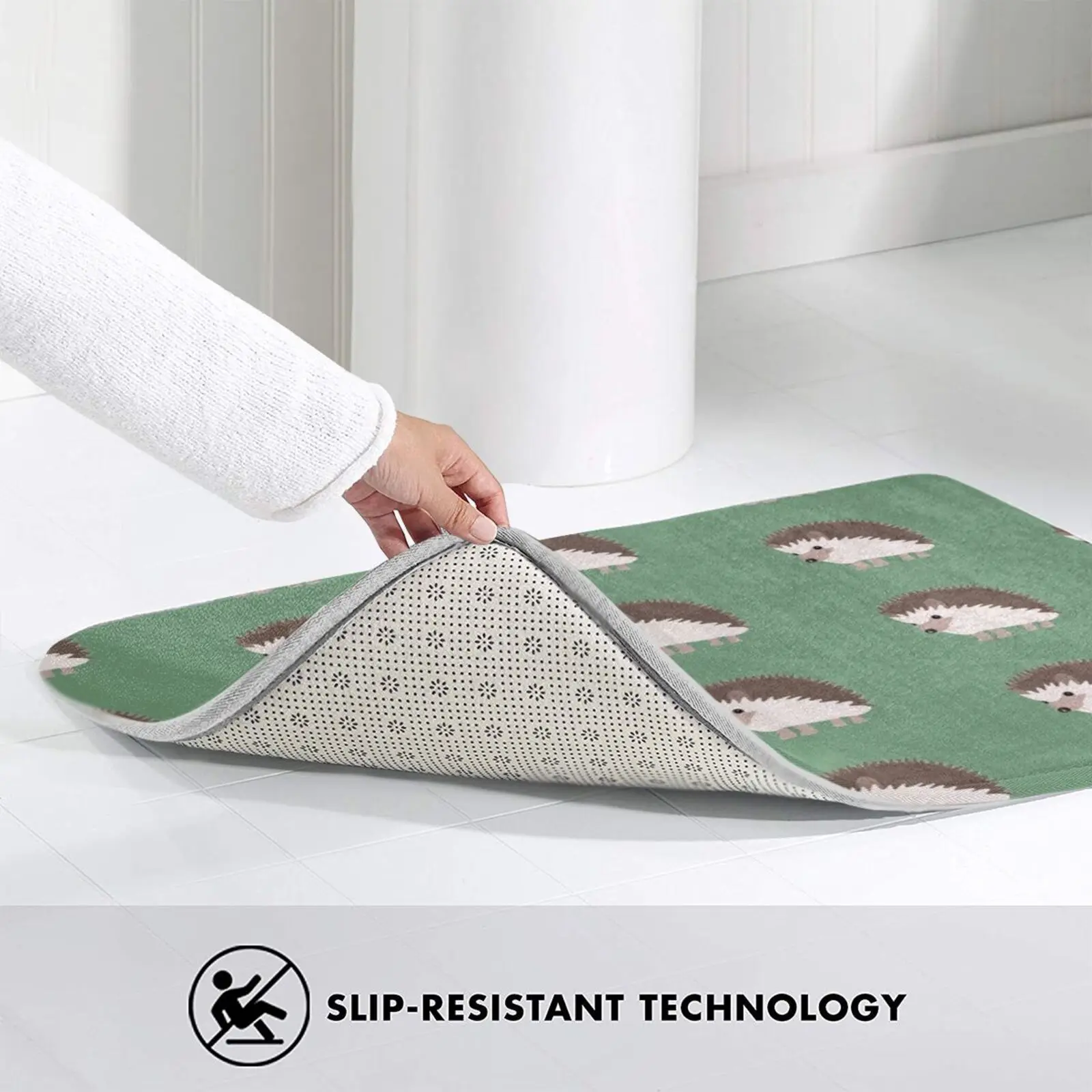 

Hedgehog Print Carpet Carpet Mat Rug Cushion Soft Non - Slip Carpet Animal Print Fashion
