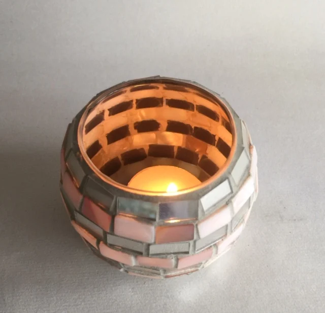 Новинка! Диаметр 3 дюймов мозаичная стеклянная Свеча держатель оболочки +