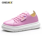 Женские кроссовки на платформе Onemix, розовые уличные кроссовки, увеличивающие рост, 5 см, новинка 2019