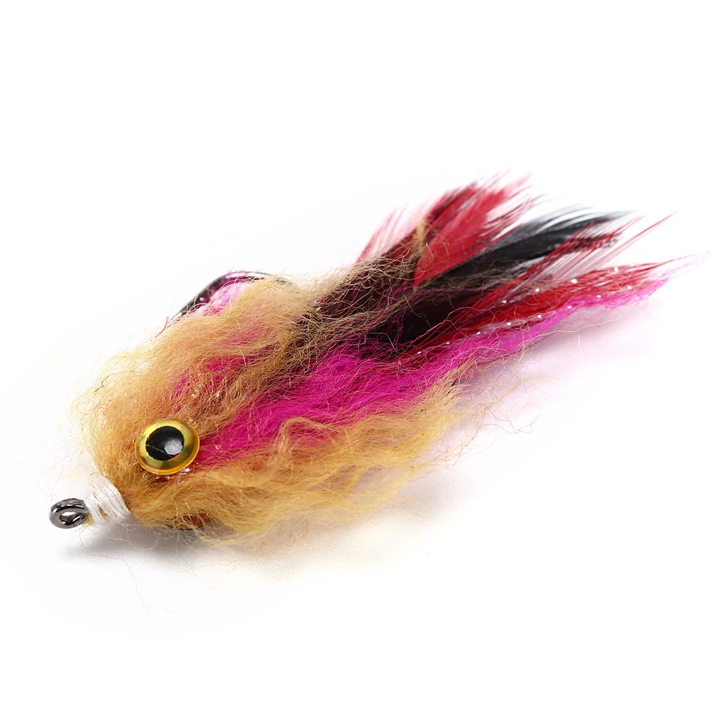 1 шт. форель стальной лосось Щука стример Fly рыболовные снасти куриное перо +