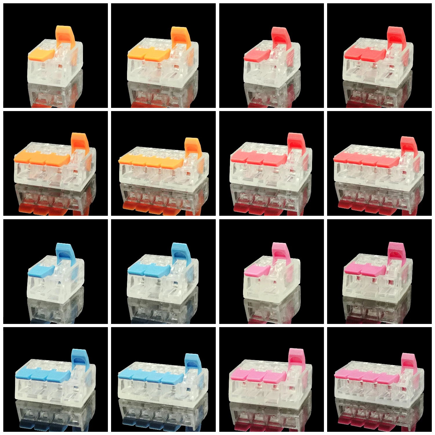 

type 30/50PCS 412 413 415 Universal Compact Wiring Conector Terminal Block Connectors Terminator Wire Connector AWG 28-12