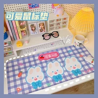 japanese cute girl heart placemat student dormitory table mat soft cute bear bunny mouse pad large game pad