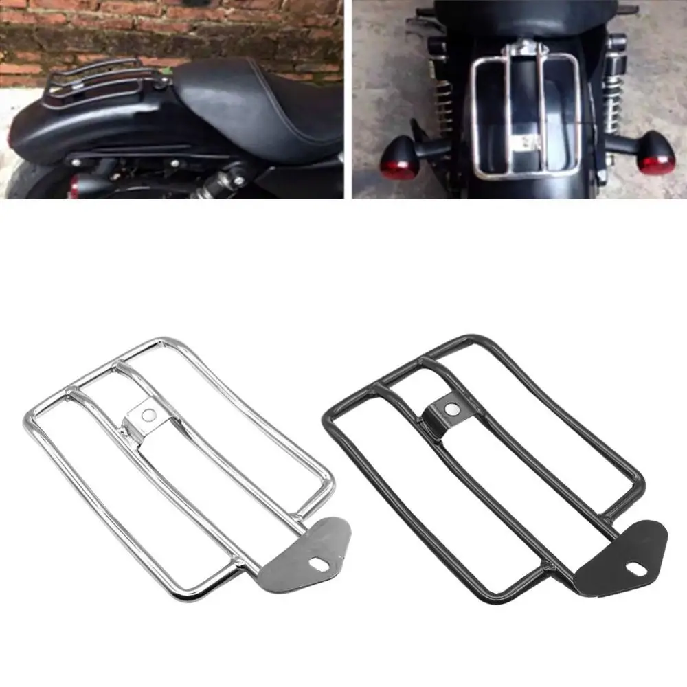 

80%HOT Motorcycle Rear Seat Luggage Retro Rear Tail Rack Metal Shelf for Motorbike