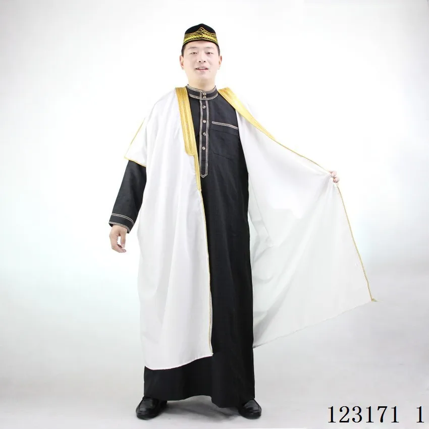Мужская одежда jubba thobe abaya мусульманская традиционная исламская одежда Саудовская Аравия Homme Пальто платье Дубай Кафтан платье Национальный костюм