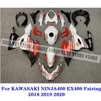 for kawasaki ninja400 ninja 400 2018 2019 2020 2021 ex400 ninja 400 18 19 20 21 new arrival abs full fairing body kit red white