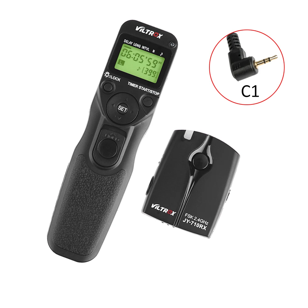 Viltrox JY-710-C1 беспроводной ЖК-дисплей интервальный таймер дистанционного спуска затвора кабель для Canon 60D 70D 80D 700D 650D 750D 1300D M5 M6 DSLR