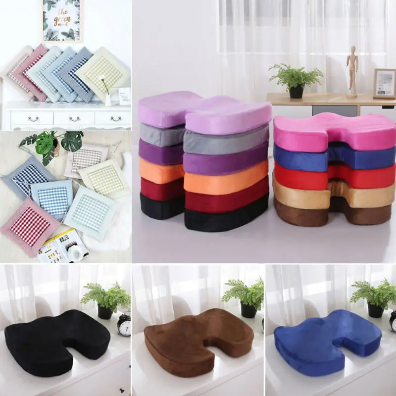 Ортопедическая U-образная подушка для кресла с эффектом памяти дышащая дорожная