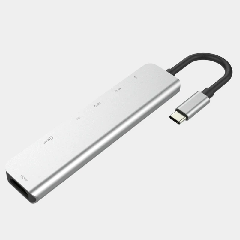 7 в 1 USB C док станция с разъемом типа 4K HDMI/SD/TF PD зарядка концентратор кард ридер