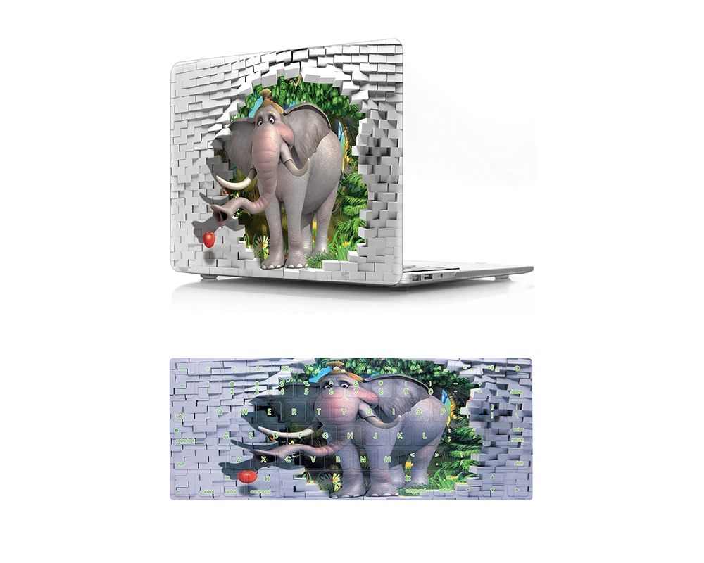 HRH 3D дизайн 2 в 1 корпус для ноутбука защитный жесткий чехол Mac Air 11 &quot13 Retina 12 15 Touch