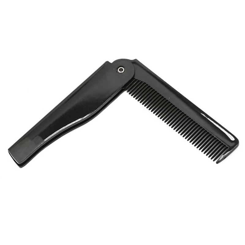 1PC Portable Folding Knife Hair Combs Travel Commercial Plastic Small Comb For Men Special Head Moustache | Красота и здоровье