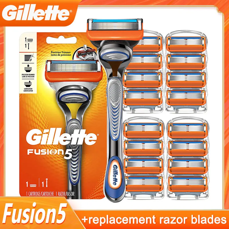 Бритва Gillette Fusion 5 для мужчин оригинальная ручная бритва кассеты с прямыми