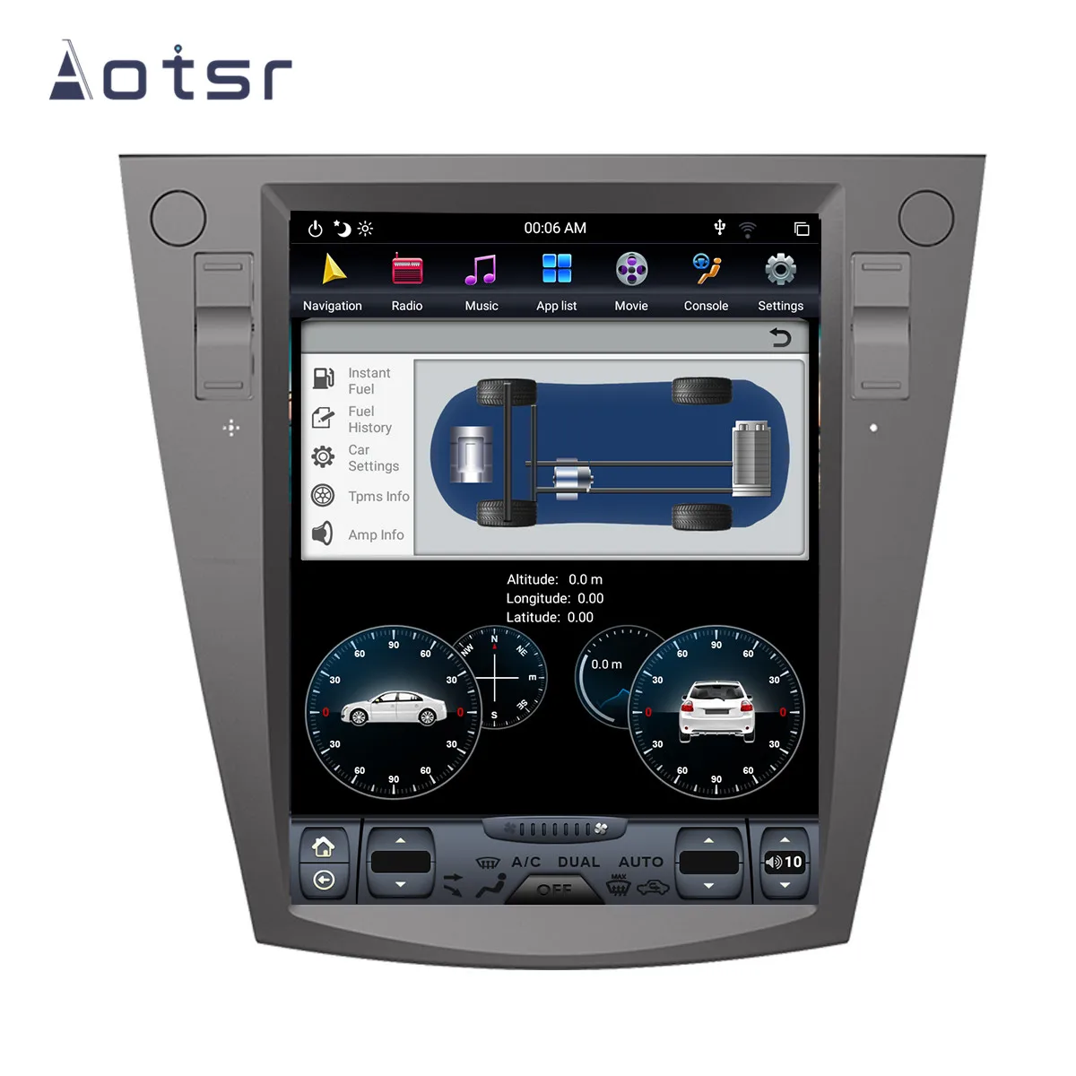 Автомобильный GPS-навигатор PX6 Android 9 0 4 Гб DSP Тесла для Subaru Forester 2013 + головное