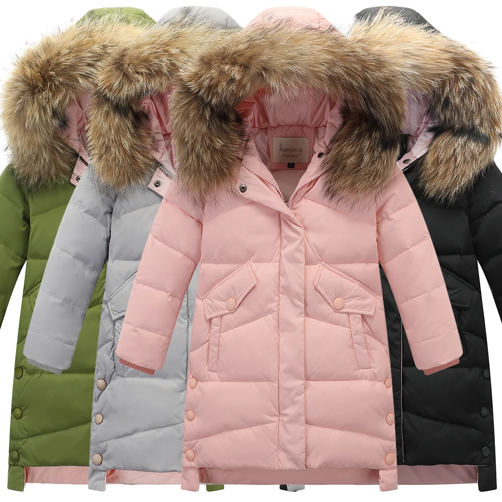 Детская одежда для маленьких мальчиков и девочек русской зимы натуральный мех