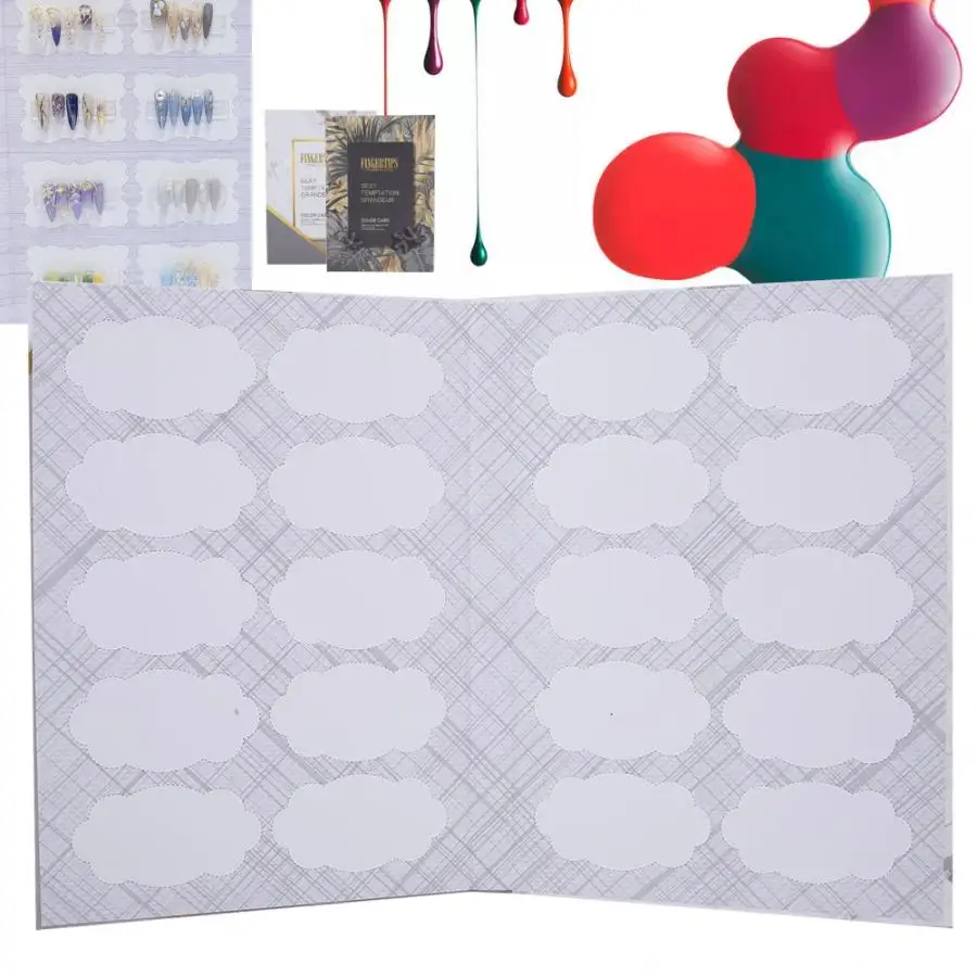 Штамповочная пластина для Кончика Ногтей книга демонстрации лака ногтей цветной