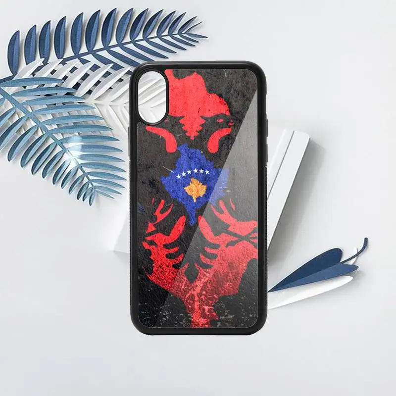 

Albania flag Phone Case TPU For iPhone X XR XS 11 12 mini Pro MAX 6 6S 7 8 Plus SE 2020