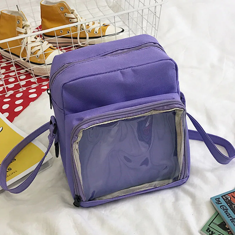 style 2 Purple Яркие цветные сумки Ita, прозрачный милый рюкзак Ita, милые сумки Ita, рюкзак в форме сердца для девочек-подростков, школьные сумки - Цвет: style 2 Purple