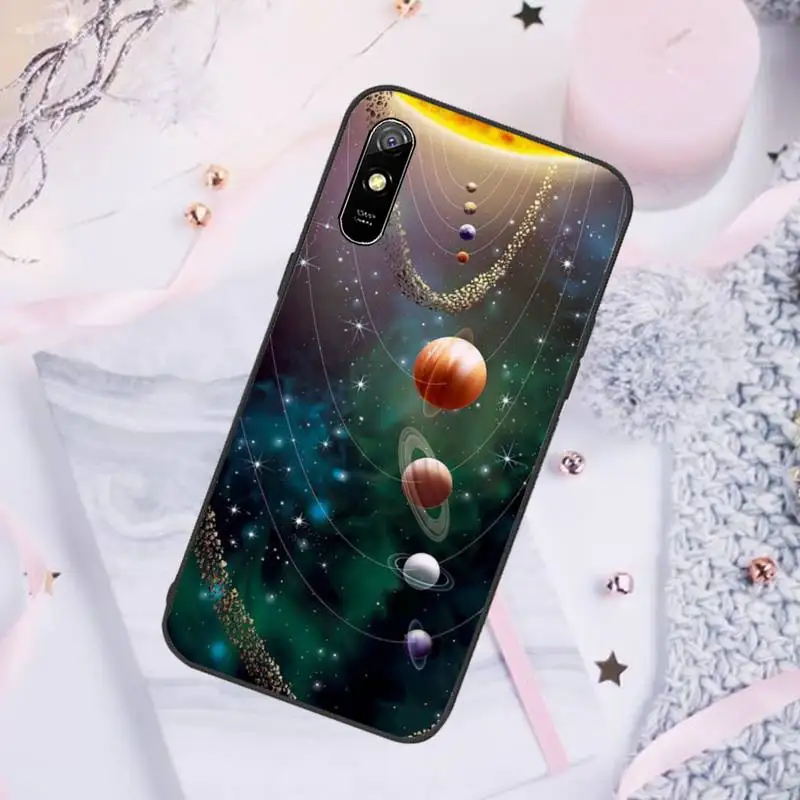 

Star Moon Space Phone Case For Xiaomi Redmi note 7 8 9 pro 8T 9A 9S Mi Note 10 Lite pro