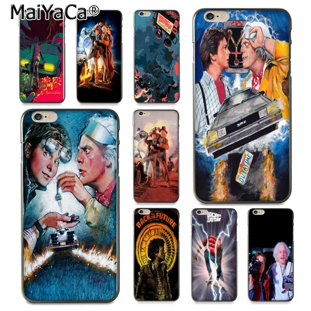 MaiYaCa Назад в будущее фильм сделай сам для iPhone 4S SE 5C 5S 6S 7 8 Plus X XR XS MAX черный мягкий