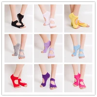 anti slip 10colors ladies women massage five finger toes cotton yoga socks split toes socks cute socks socks women