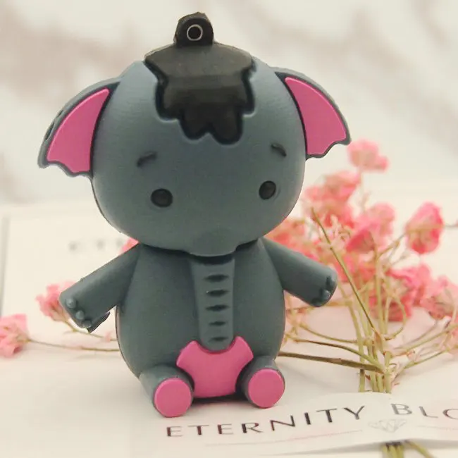 Usb флешка С Рисунком Слона милый флеш накопитель с животными USB 2 0 64 ГБ 128 Мб 32