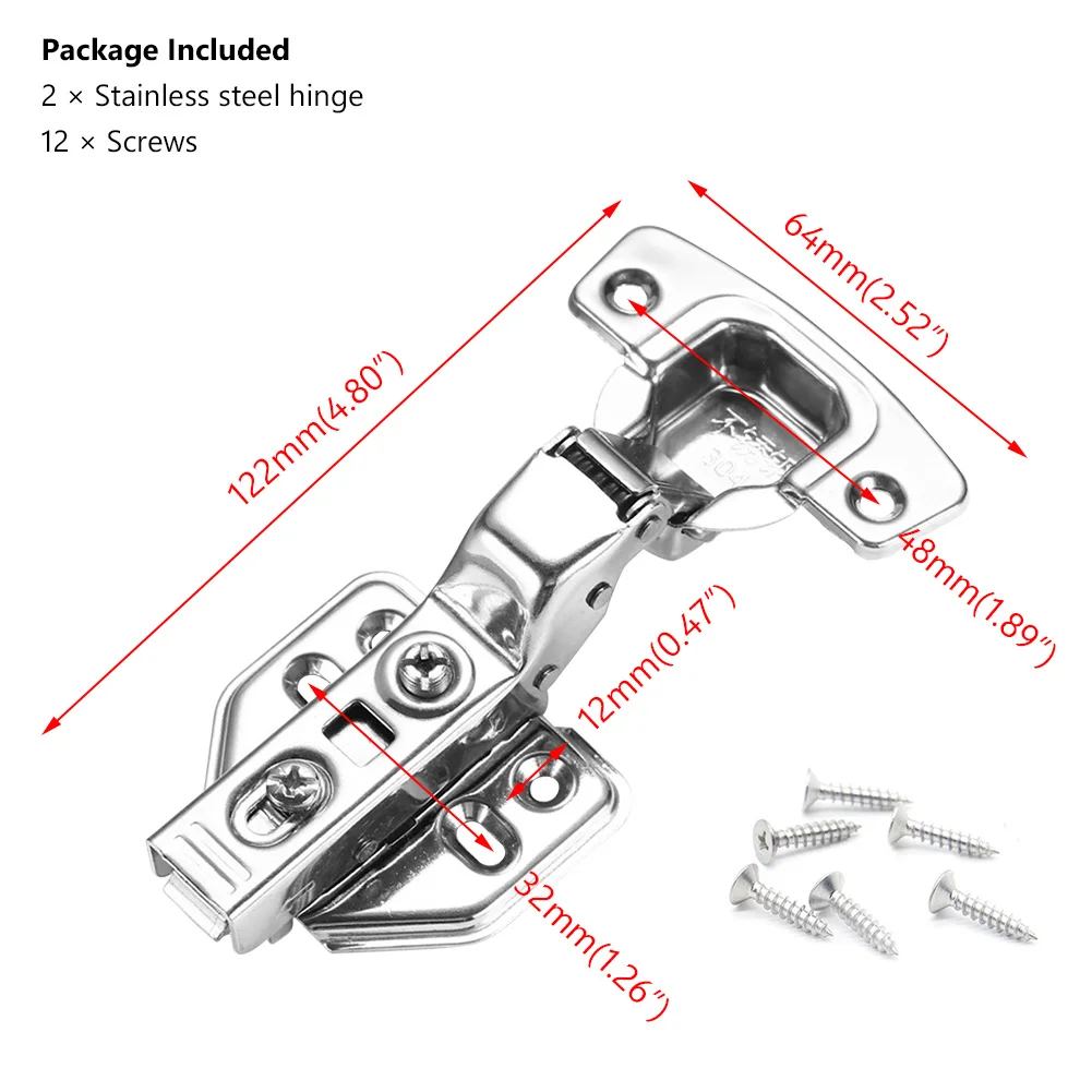 2 шт./упаковка гидравлические петли из нержавеющей стали | Обустройство дома