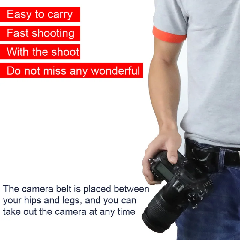 Камера Быстрая загрузка кобура Вешалка быстрый ремень поясной пряжка Кнопка