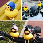 Резиновая игрушечная утка, украшения для автомобиля, желтая утка с пропеллером, шлем, украшение для приборной панели автомобиля, пищащая светящаяся утка, игрушки для взрослых и детей