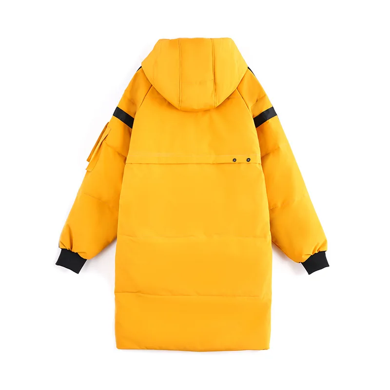 2022 Winter 90% White Duck Down Jacket Men Hooded Fashion High Quality Long Thicken Warm Coat Loose Overcoat Parkas Kpop Style