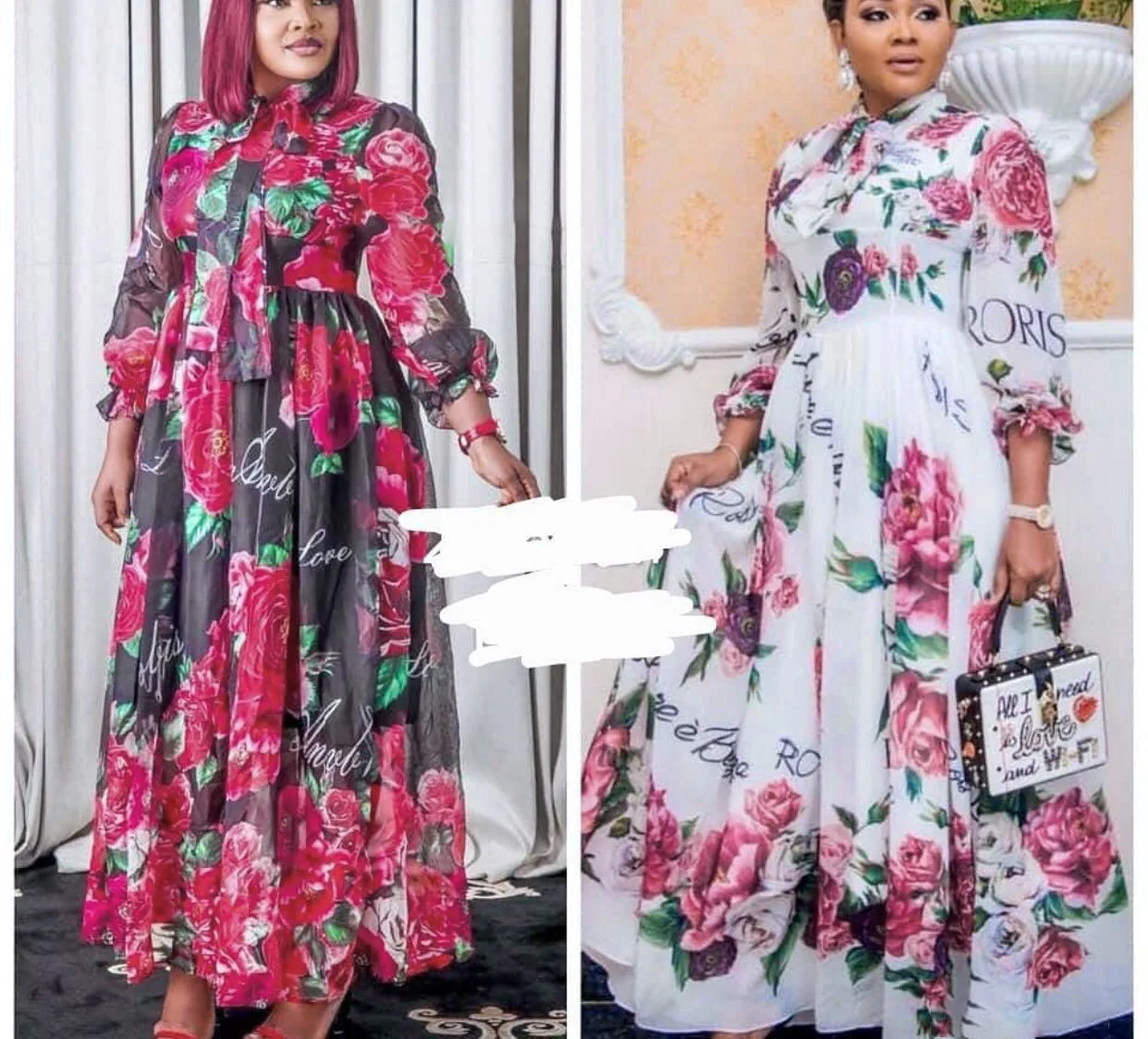 

2022 Autumn Dresses For Women African Print Chiffon Abaya Ankara Dashiki Maxi Dress Long Sleeve Elegant Ladies Clothes Boubou