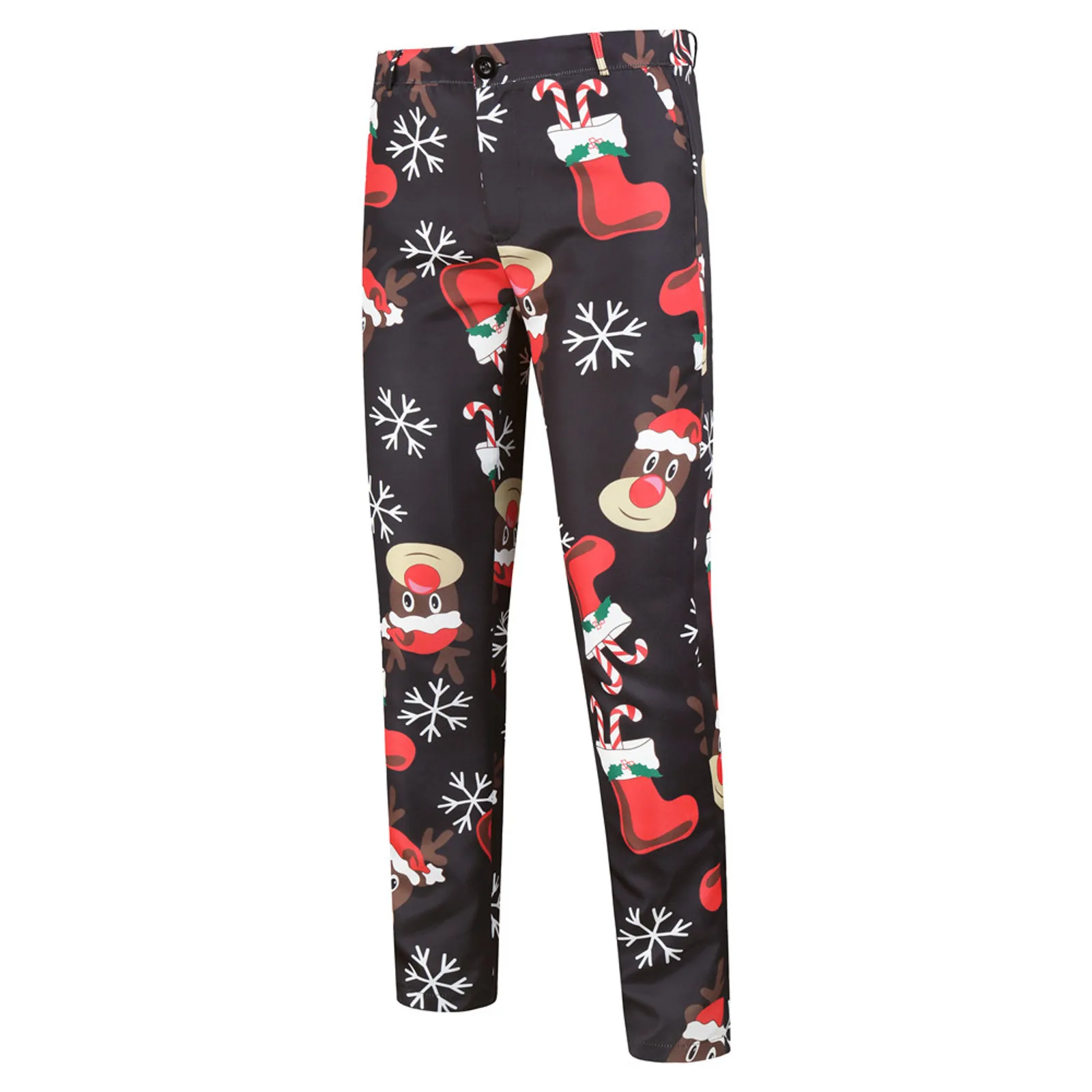 

Костюм, модные брюки, повседневные штаны, Мужские штаны с принтом на Рождество