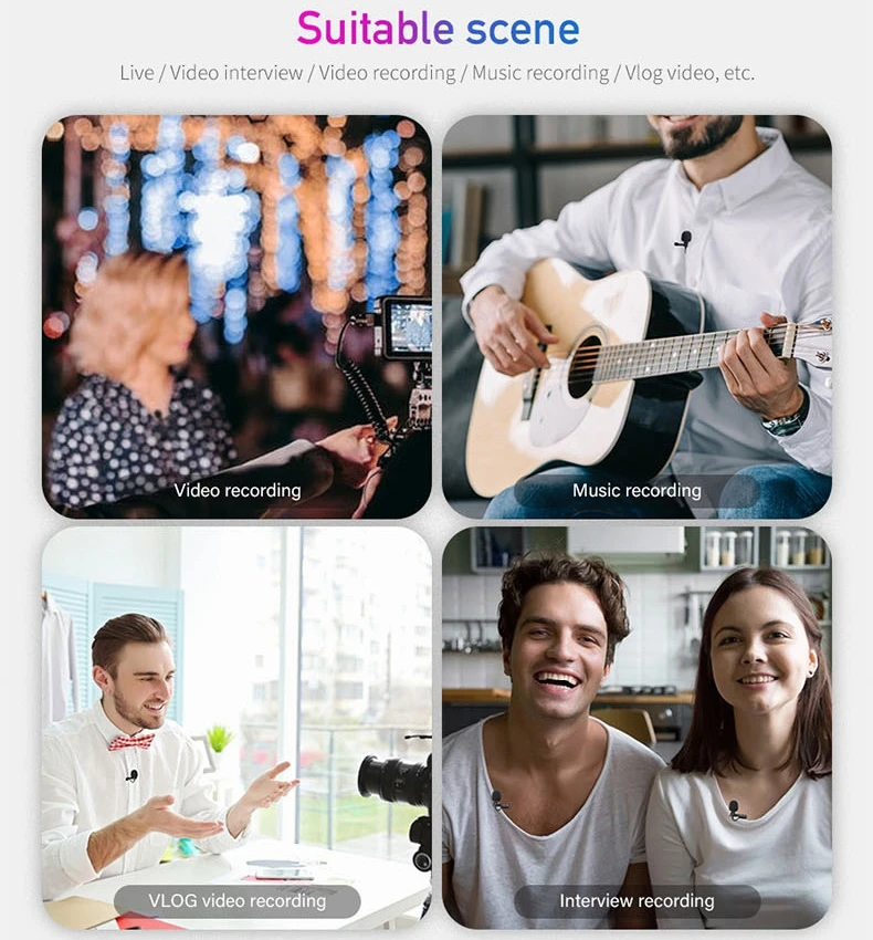Петличный микрофон 3 5 мм с зажимом для записи аудио и видео смартфонов iPhone Android Mac