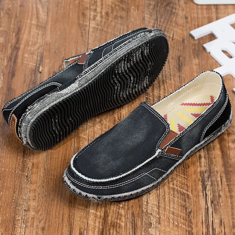 

Big size 39-46 Fashion Breathable Casual Shoes Men All season Canvas Shoes Men Lightweight Lazy Men Shoes Loafers Driving Flats