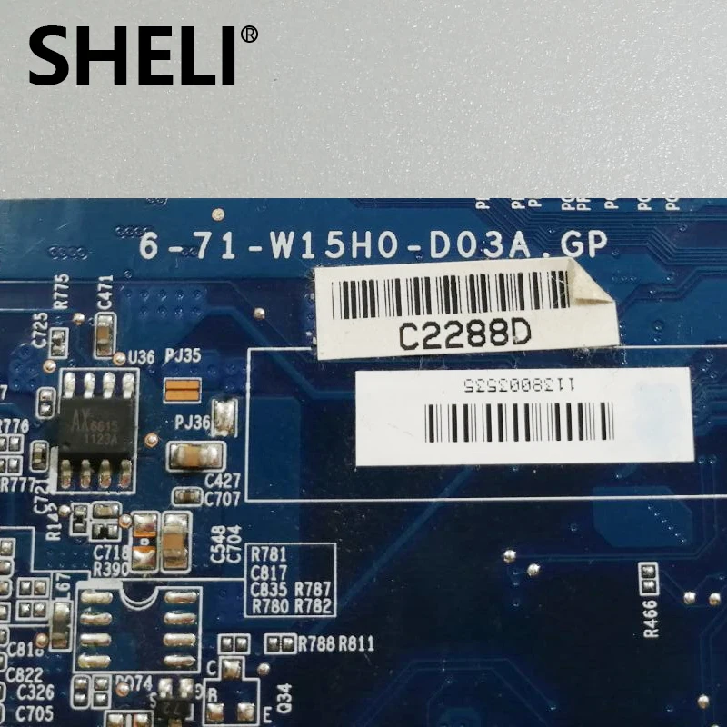 Шели для Hasee Raytheon CLEVO W150HR материнская плата ноутбука DDR3 6 71 W15H0 D03A 100% отлично
