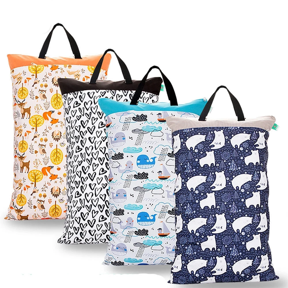 1 шт. водонепроницаемый многоразовый мешок для детских подгузников 40 Х70 см|Сумки