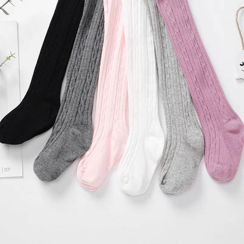 Pantimedias de algod&oacute;n para ni&ntilde;as Oto&ntilde;o Invierno para ni&ntilde;as peque&ntilde;as medias bonitas de punto de Color caramelo pantimedias para ni&ntilde;os medias el&aacute;sticas para ni&ntilde;as calcetines bebe ni&ntilde;a leotardos bebe ni&ntilde;a leotardos ni&ntilde;a-4