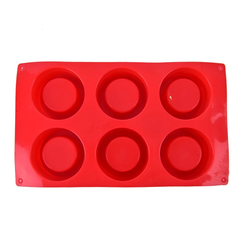 

Succulen Plants Pot Concrete Silicone Mold 6 Holes Handmade Soap Crafts Pen Holder Clay Mould Cement Planter DIY Molding Tool