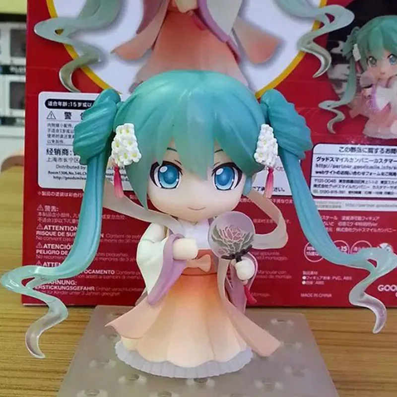 

10CM Anime Miku Chinese Hanfu Figurine PVC Mid-Autumn Festival Action Figure Replaceable Accessorie Model Toy Movie Collection