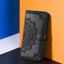 For OPPO A74 Case 3D Luxury Cloth Datura Leather Flip Silicone Funda Rubber Case For OPPO A74 Cover For OPPO A74 4G 5G Case