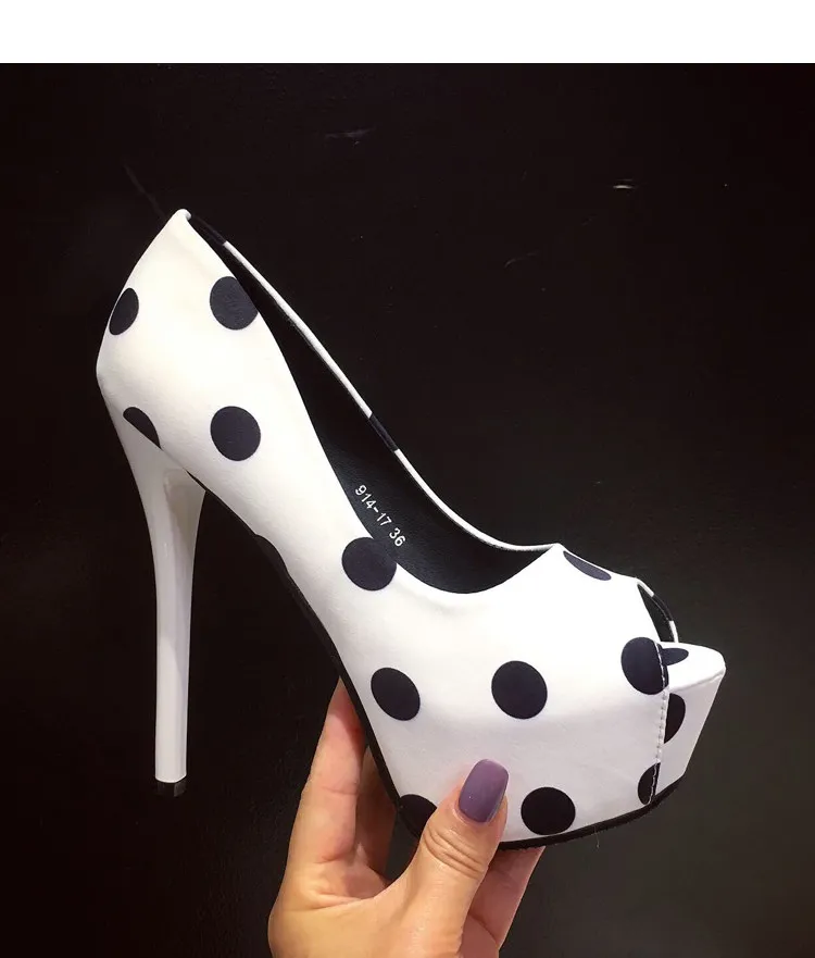 Женские туфли на высоком каблуке туфли-лодочки платформе и тонком с открытым