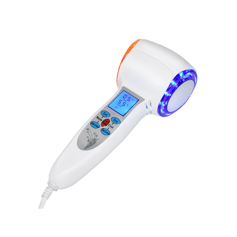 Hot Cold Hammer Shrink Pore Rejuvenation Cryotherapy Skin Lifting Tighten Anti-aging Face Skin Care Beauty Equipment - Цвет: Белый