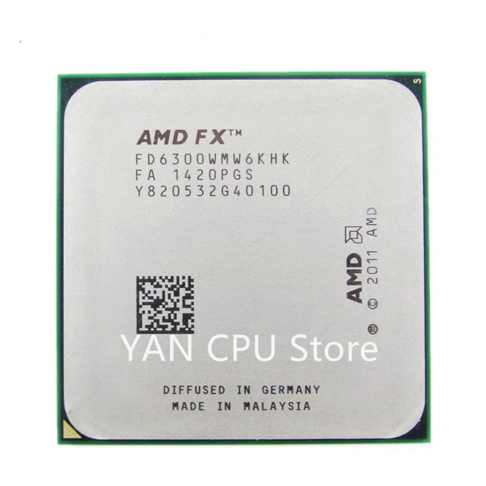 

Free Shipping AMD FX-Series FX-6300 FX 6300 3.5 GHz Six-Core CPU Processor FD6300WMW6KHK Socket AM3+