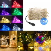 10m led string lights with dc power connector silver wire 12v christmas led fairy light christmas decorations for home room tree