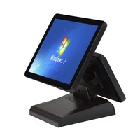 restaurant cheap dual screen pos terminal machine with 15 inch capacitive touch screen pos pc for retail shop