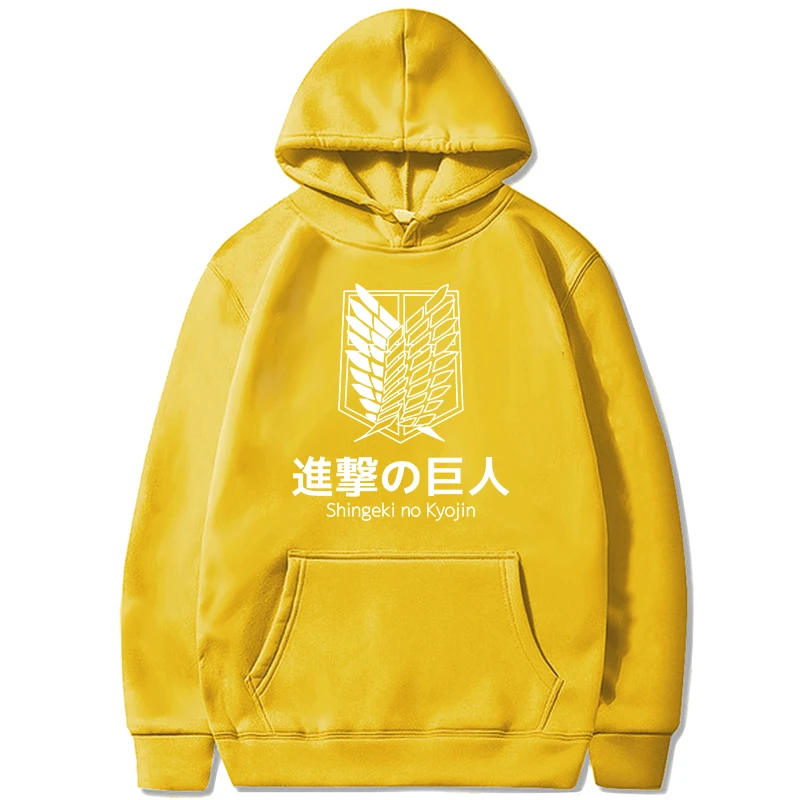 

Attack on Titan Hoodies Anime Hoodie Winter Clothes Men Tracksuit Oversize Sweatshirts Harajuku Japanese Streetwear Pullover Top